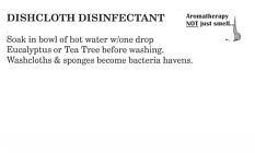 Dishcloth Disinfectant