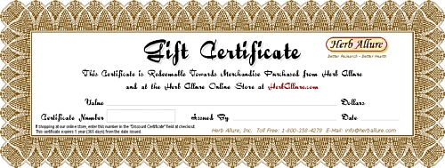 Herb Allure Gift Certificates